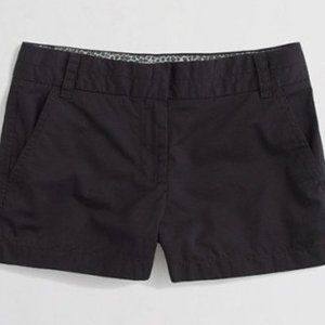 J Crew Chino 100% Cotton Shorts - Black - Size 2 - 3" Inseam